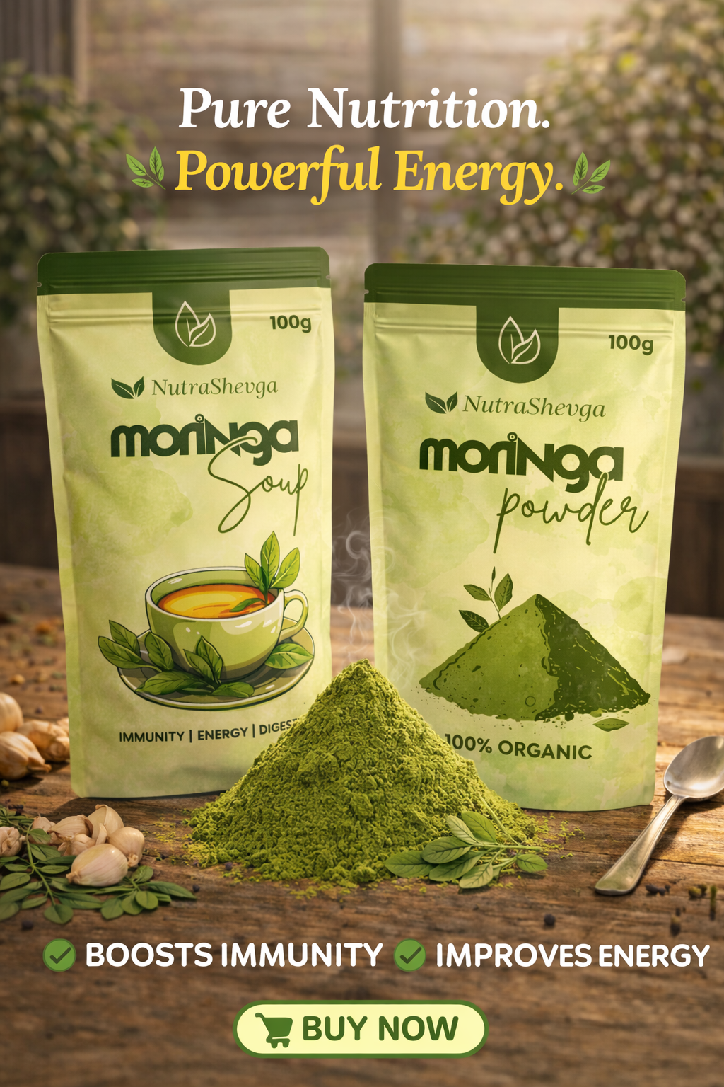 NutraShevga Herbal Moringa Soup Premix